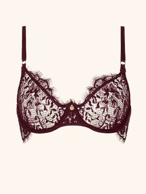 Gooseberry intimates Lace Underwire Bra in Burgundy
